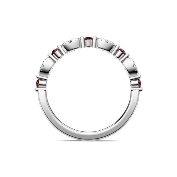 IMAGINE Ruby and Diamond Wedding Band