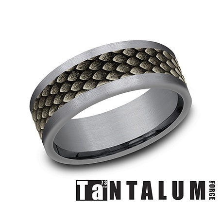 Benchmark Grey Tantalum Men's Wedding Band