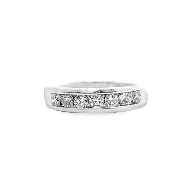 White Gold Diamond Men's Band