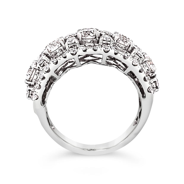 Forevermark White Gold Five Stone Diamond Band