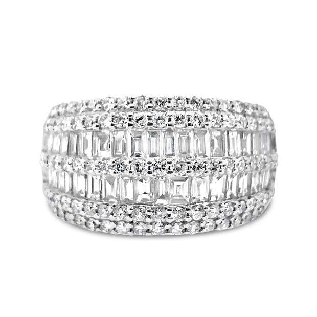 White Gold Diamond Fashion Ring