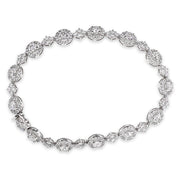 Forevermark White Gold Diamond Halo Bracelet