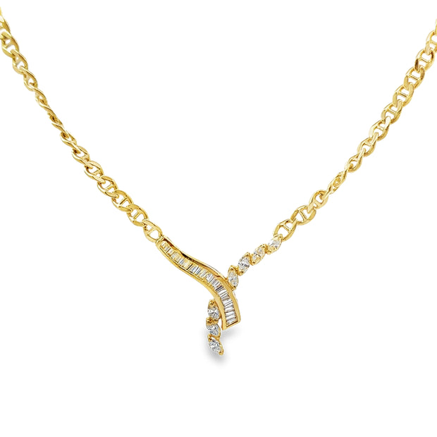 Yellow Gold Diamond Fashion Necklace