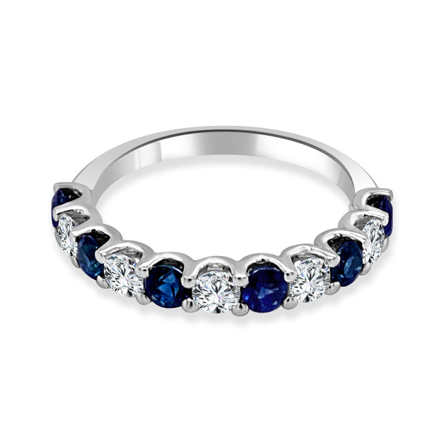 IMAGINE Sapphire and Diamond Wedding Band