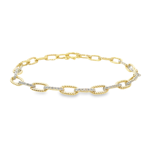 Yellow Gold Diamond Fashion Bracelet