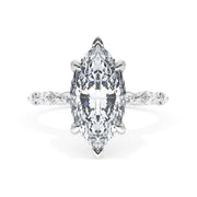 Lab Grown Marquise Cut Platinum Diamond Tacori Engagement Ring
