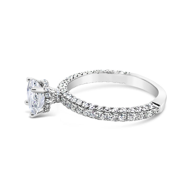 White Gold Diamond Engagement Ring