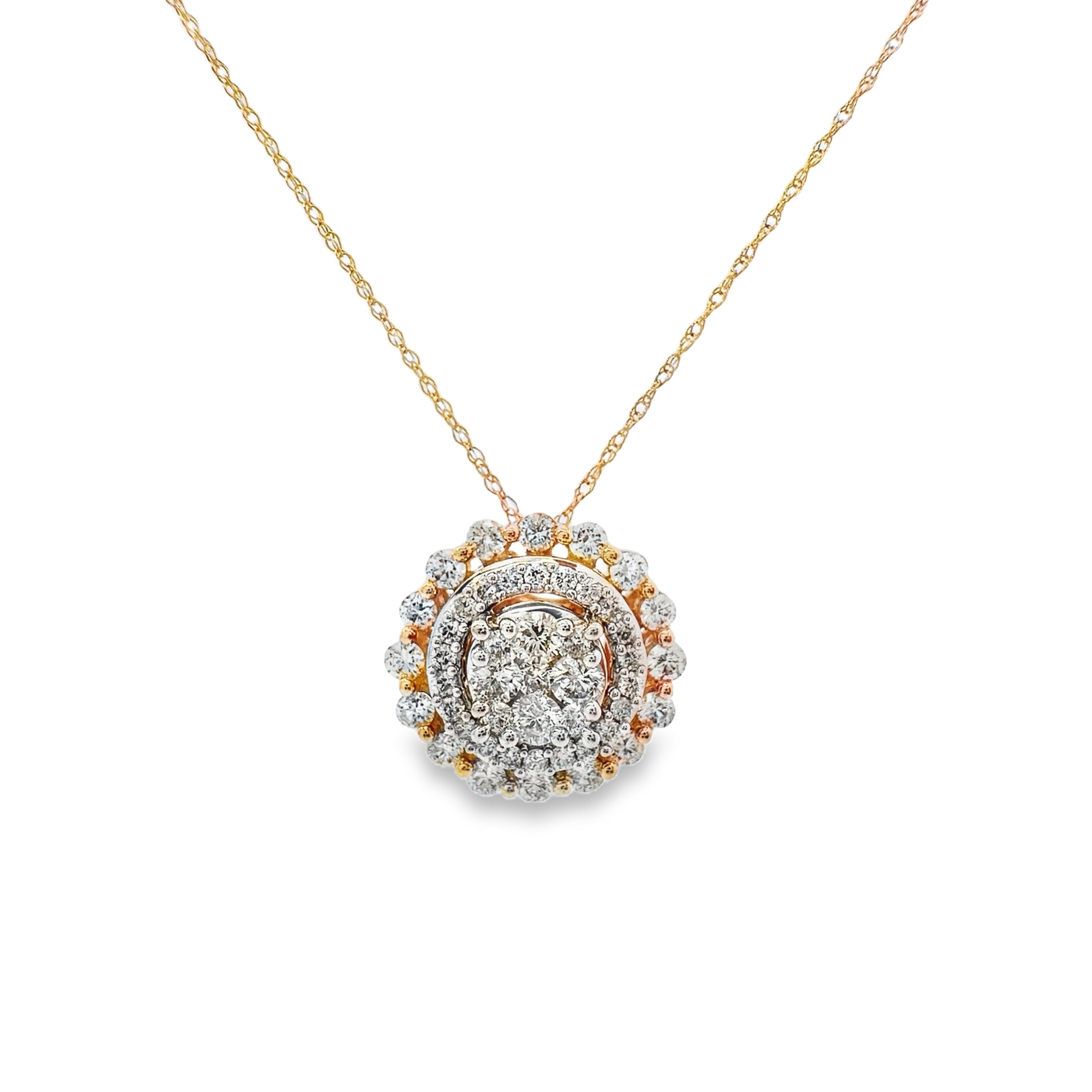 Yellow Gold Diamond Fashion Pendant