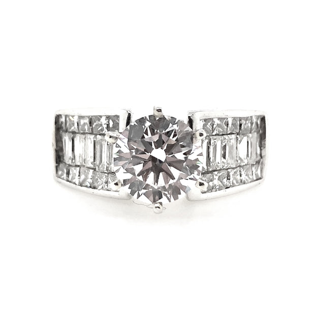 White Gold Diamond Engagement Ring