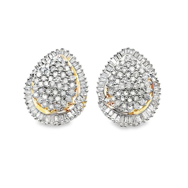 Yellow Gold Diamond Fashion Earrings