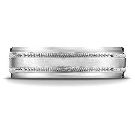 Benchmark White Gold Men's Wedding Band