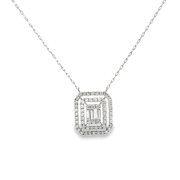 Platinum Diamond Fashion Necklace