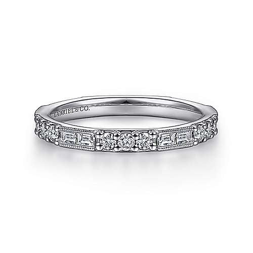 GABRIEL & CO "Stackable" Wedding Band