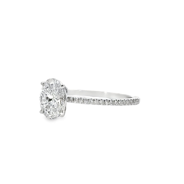 Platinum Lab Grown Diamond Engagement Ring