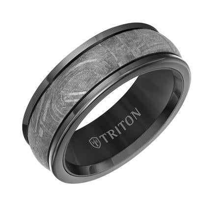 Goldman Tungsten/Meterorite Men's Wedding Band