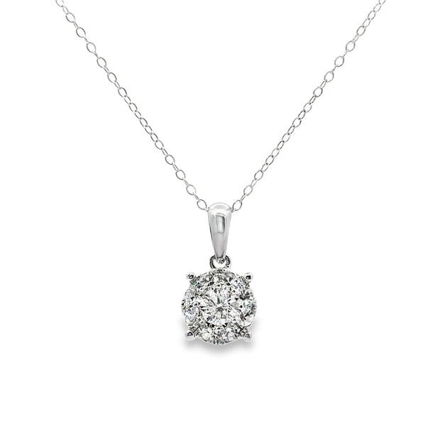 White Gold Diamond Fashion Pendant