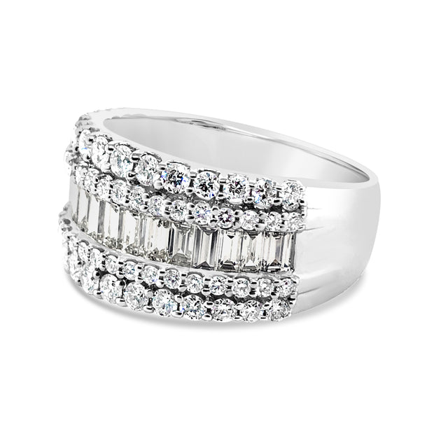 White Gold Diamond Fashion Ring