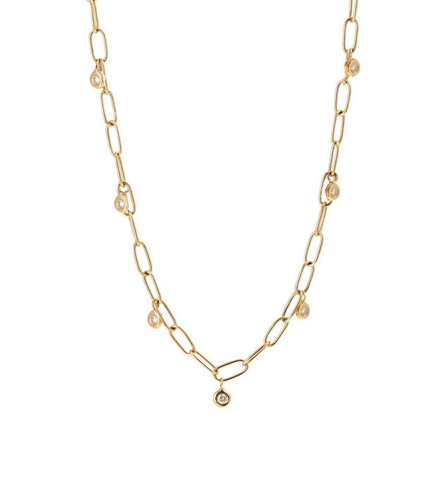 Yellow Gold Diamond Fashion Necklace