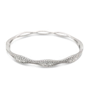 White Gold Diamond Bangle Bracelet