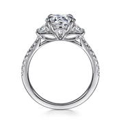 GABRIEL & CO "Lotus" Engagement Ring