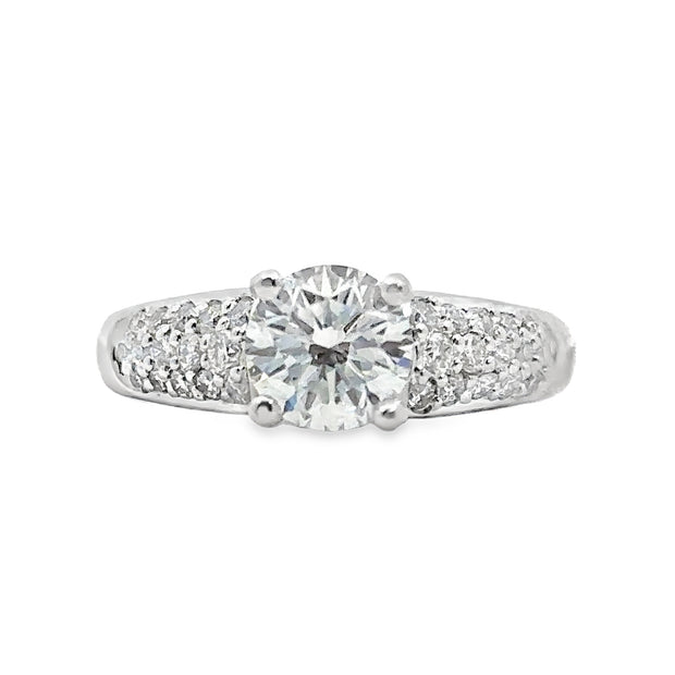 Lab Grown Platinum Diamond Engagement Ring