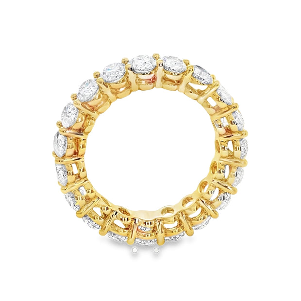 Lab Grown Yellow Gold Diamond Eternity Band
