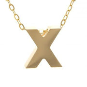 Yellow Gold Initial Necklace