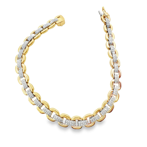 Shy Creation Yellow Gold Diamond Fashion Bracelet