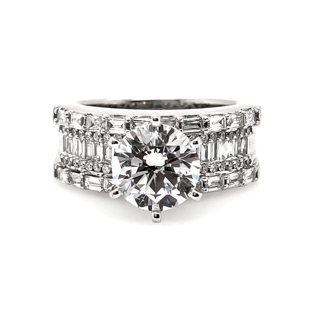 White Gold Diamond Engagement Ring