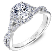 Scott Kay "Namaste" Halo Engagement Ring