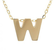 Yellow Gold Initial Necklace