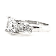 White Gold Diamond Engagement Ring