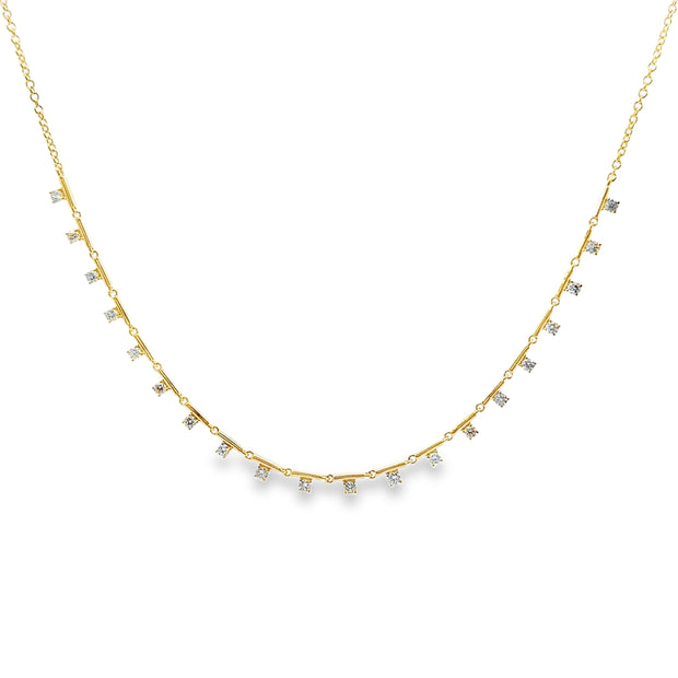 Yellow Gold Diamond Fashion Necklace