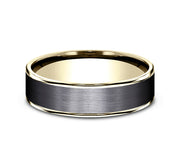 Benchmark Yellow Gold/Titanium Men's Wedding Band