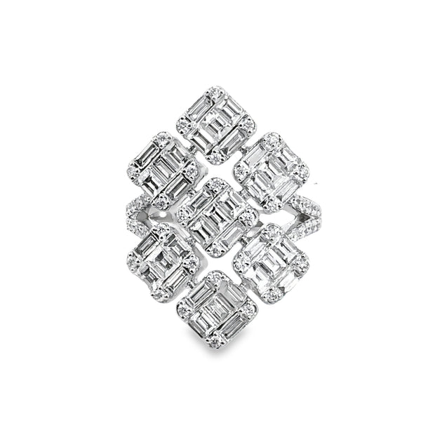 White Gold Diamond Fashion Ring