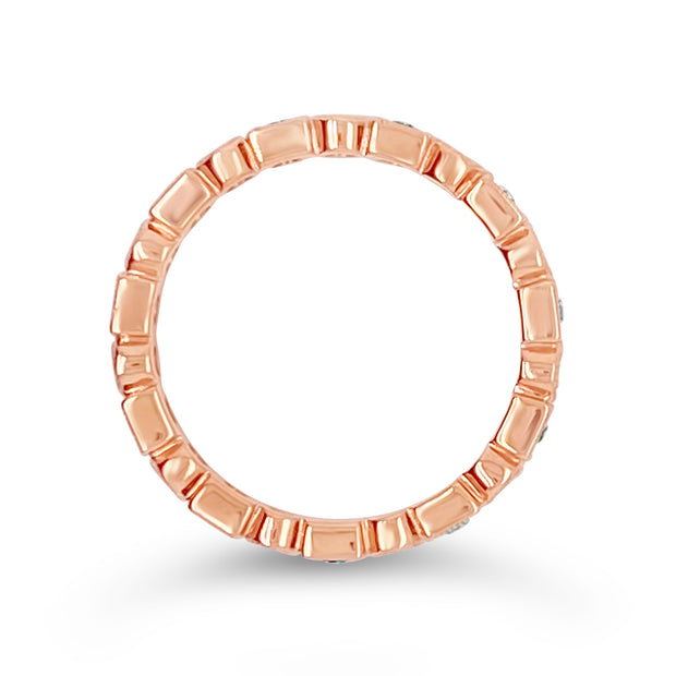 Rose Gold Diamond Eternity Band