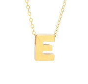 Yellow Gold Initial Necklace