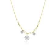 Meira T Yellow Gold Diamond Fashion Necklace