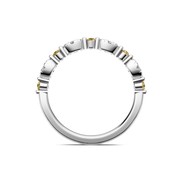 IMAGINE Citrine and Diamond Wedding Band