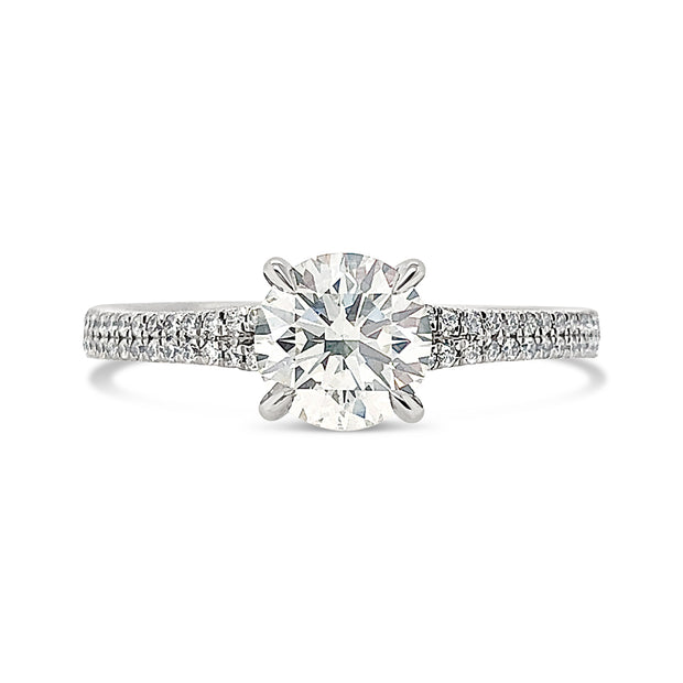 Lab Grown Platinum Diamond Engagement Ring