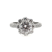White Gold Halo Engagement Ring