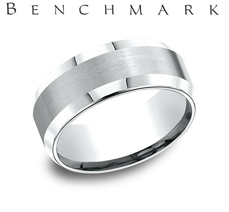 Benchmark Palladium Men's Wedding Band