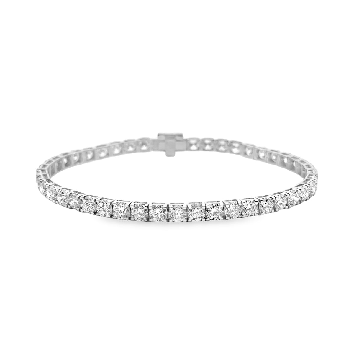 Lab Grown 7.00 Cttw. White Gold Diamond Tennis Bracelet