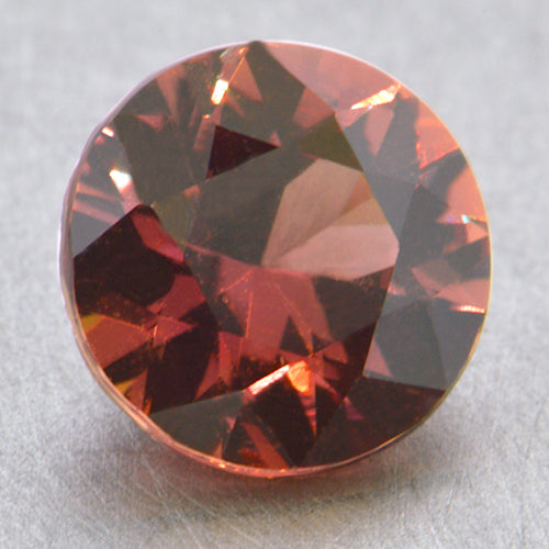 Loose Orange Round Brilliant Sapphire