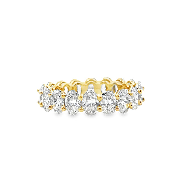 Lab Grown Yellow Gold Diamond Eternity Band