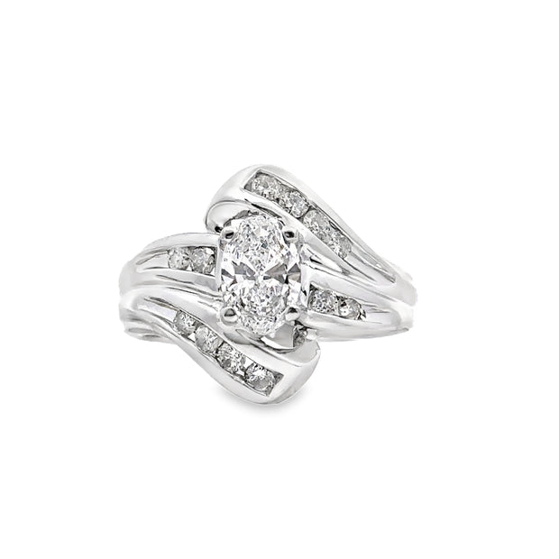 Lab Grown White Gold Diamond Engagement Ring