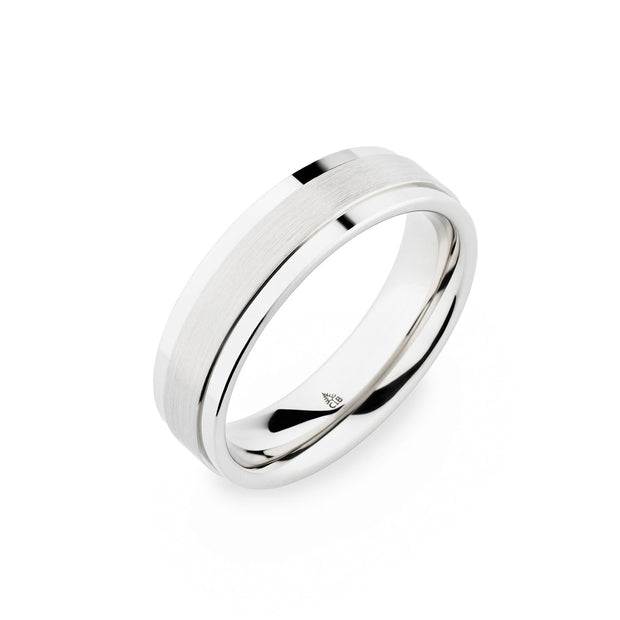 Christian Bauer White Gold Men's Wedding Band