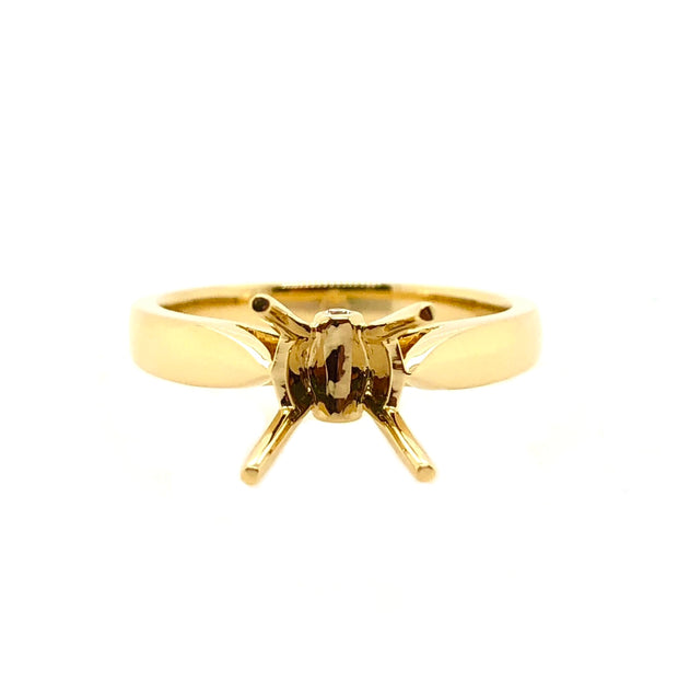 Yellow Gold Solitaire Engagement Ring