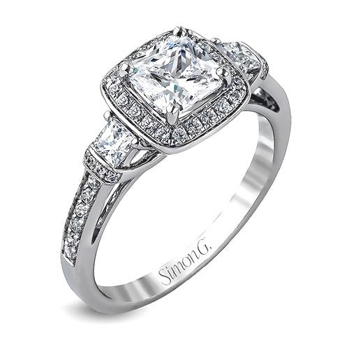 Simon G. "Delicate" Halo Engagement Ring