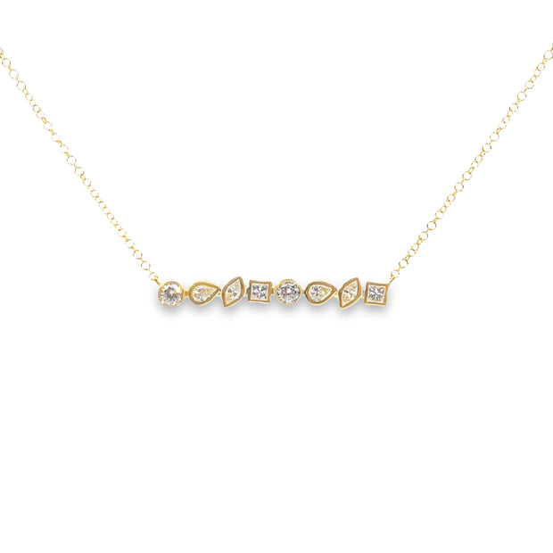 Yellow Gold Diamond Fashion Necklace